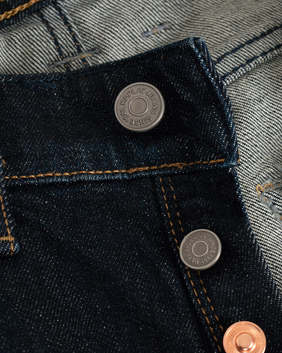 Herr | Jeans | Replay | Groover Stretch Selvedge Jeans Dark Blue