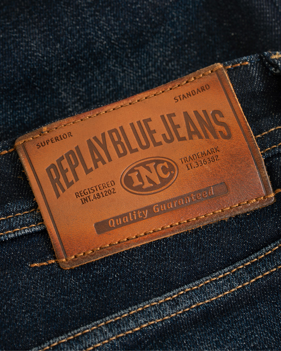 Herr | Jeans | Replay | Groover Stretch Selvedge Jeans Dark Blue