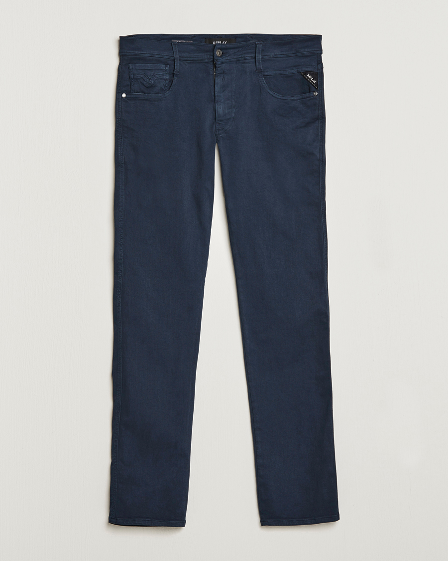Herr | | Replay | Anbass Hyperflex X.Lite 5-Pocket Pants Blue