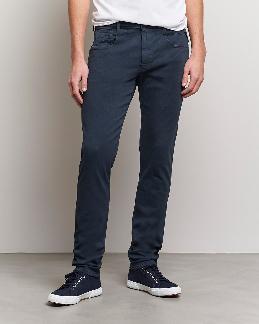 Herr | | Replay | Anbass Hyperflex X.Lite 5-Pocket Pants Blue