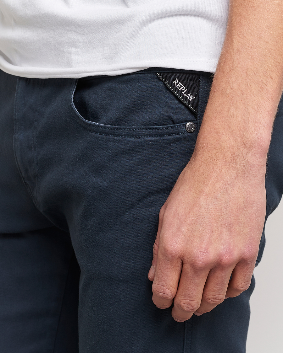 Herr | Byxor | Replay | Anbass Hyperflex X.Lite 5-Pocket Pants Blue