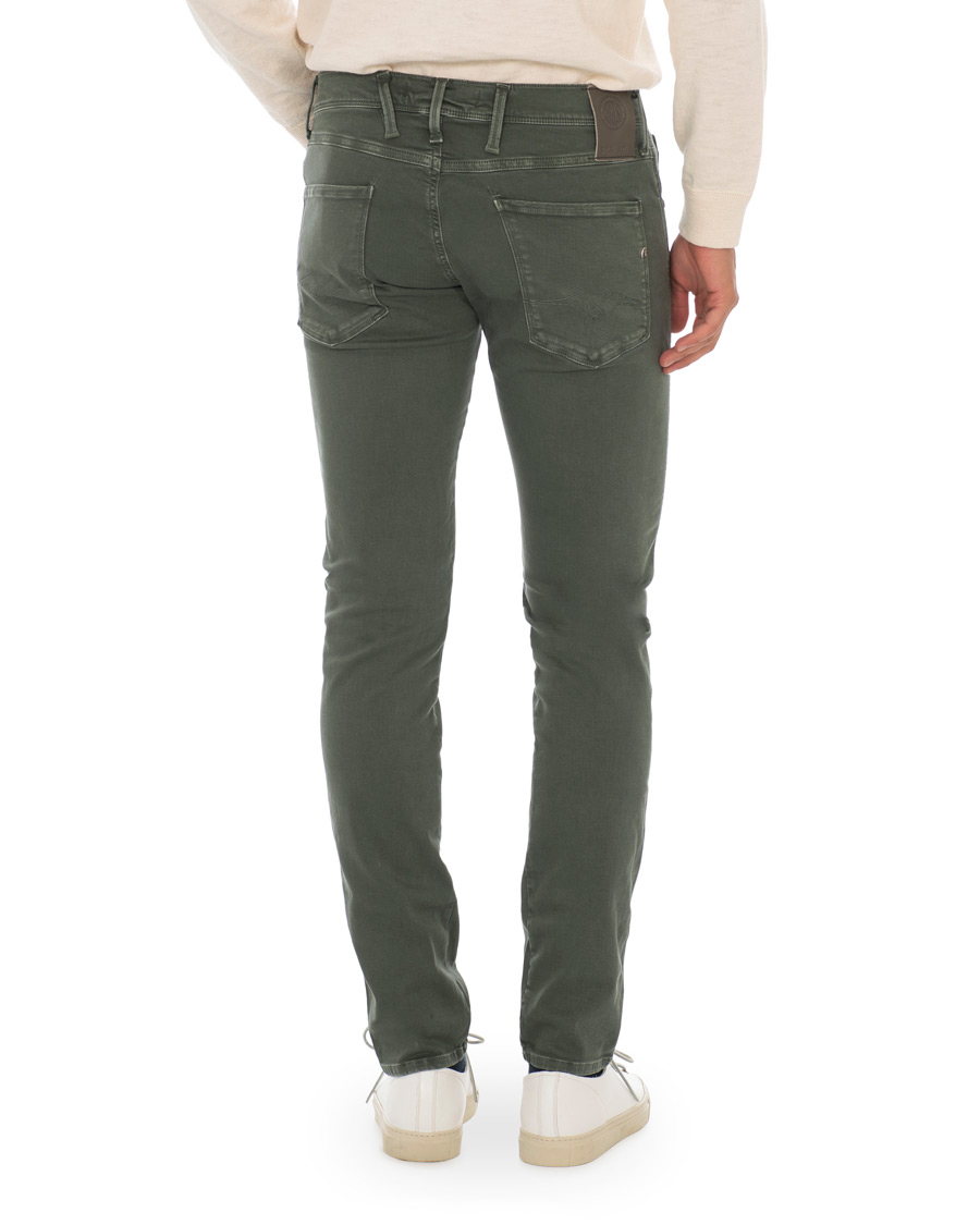 Herr | Byxor | Replay | Anbass Hyperflex 5-Pocket Trousers Green