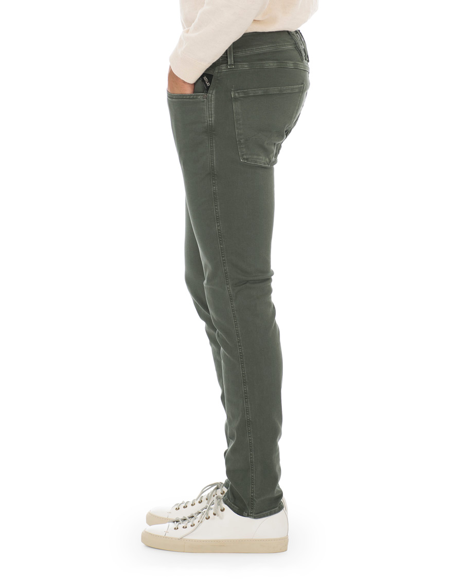 Herr | Byxor | Replay | Anbass Hyperflex 5-Pocket Trousers Green