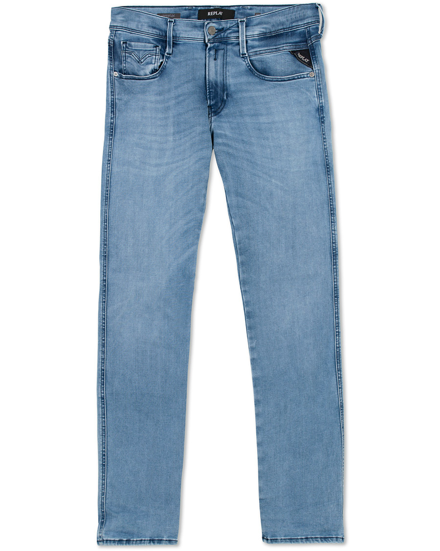 Herr | Jeans | Replay | Anbass Hyperflex Clouds Jeans Light Blue