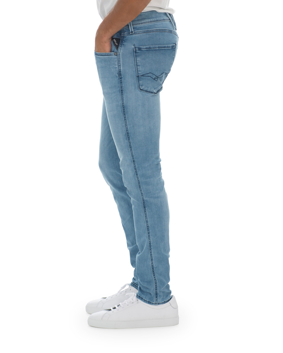 Herr | Jeans | Replay | Anbass Hyperflex Clouds Jeans Light Blue