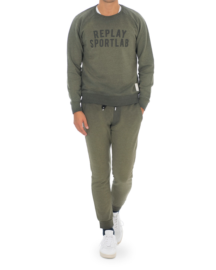 Herr | Byxor | Replay | SportLab Sweatpants Military Green