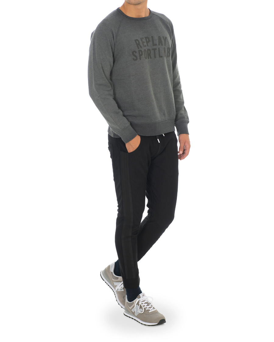 Herr | Byxor | Replay | SportLab Sweatpants Denim Black