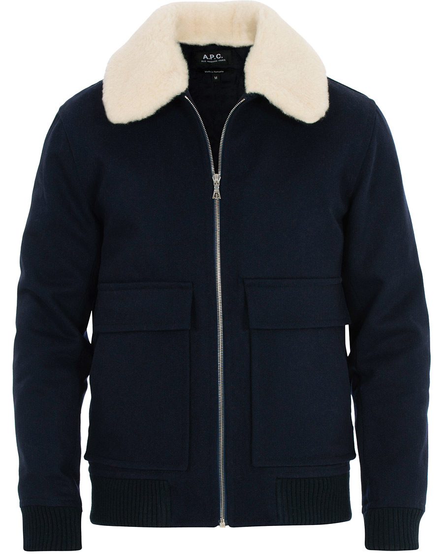 Herr | Jackor | A.P.C. | Blouson Bronze Jacket Marine