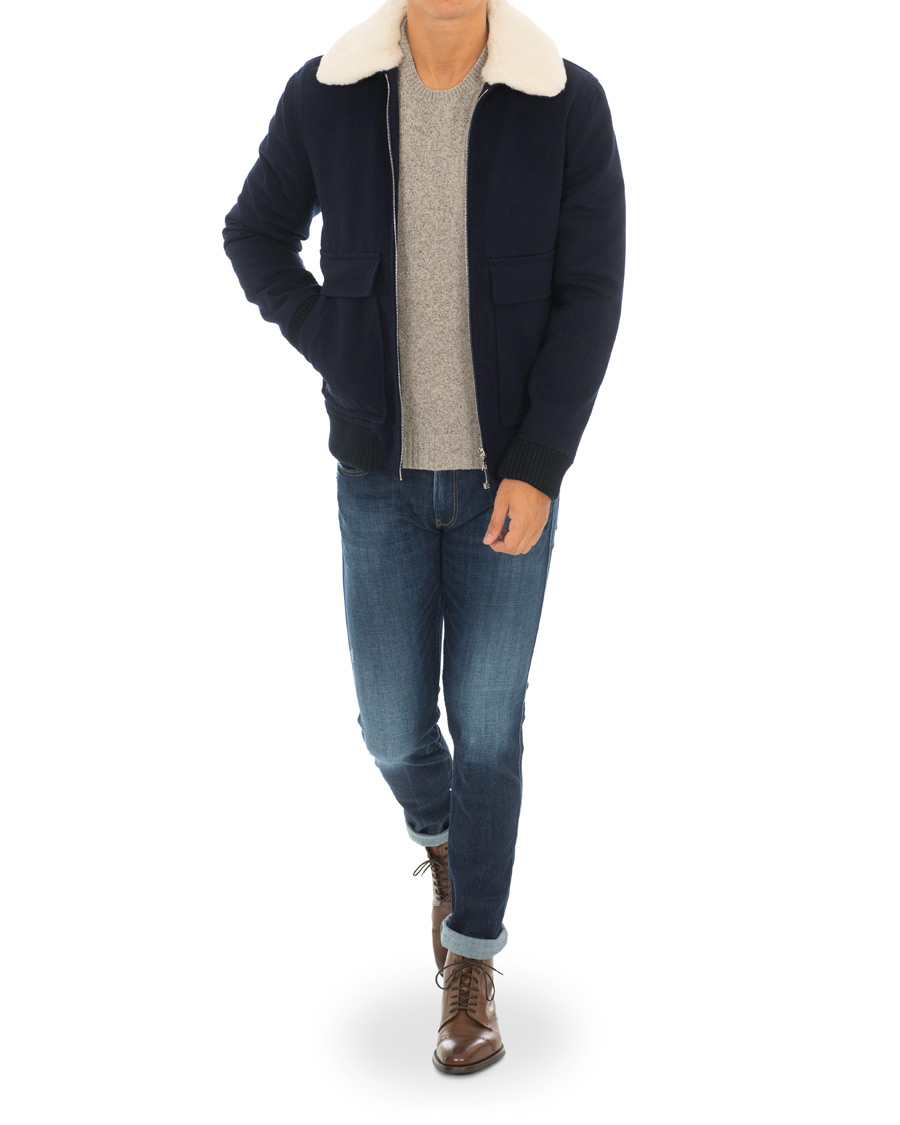 Herr | Jackor | A.P.C. | Blouson Bronze Jacket Marine