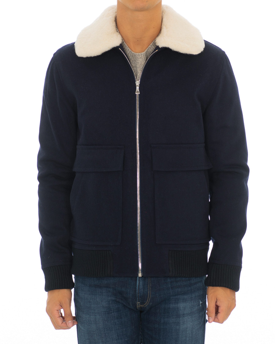 Herr | Jackor | A.P.C. | Blouson Bronze Jacket Marine