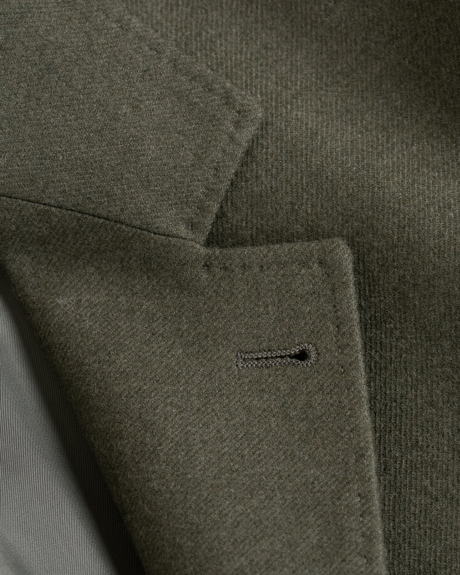 Herr | Kavajer | Brunello Cucinelli | Cashmere Blend Patch Pocket Blazer Green