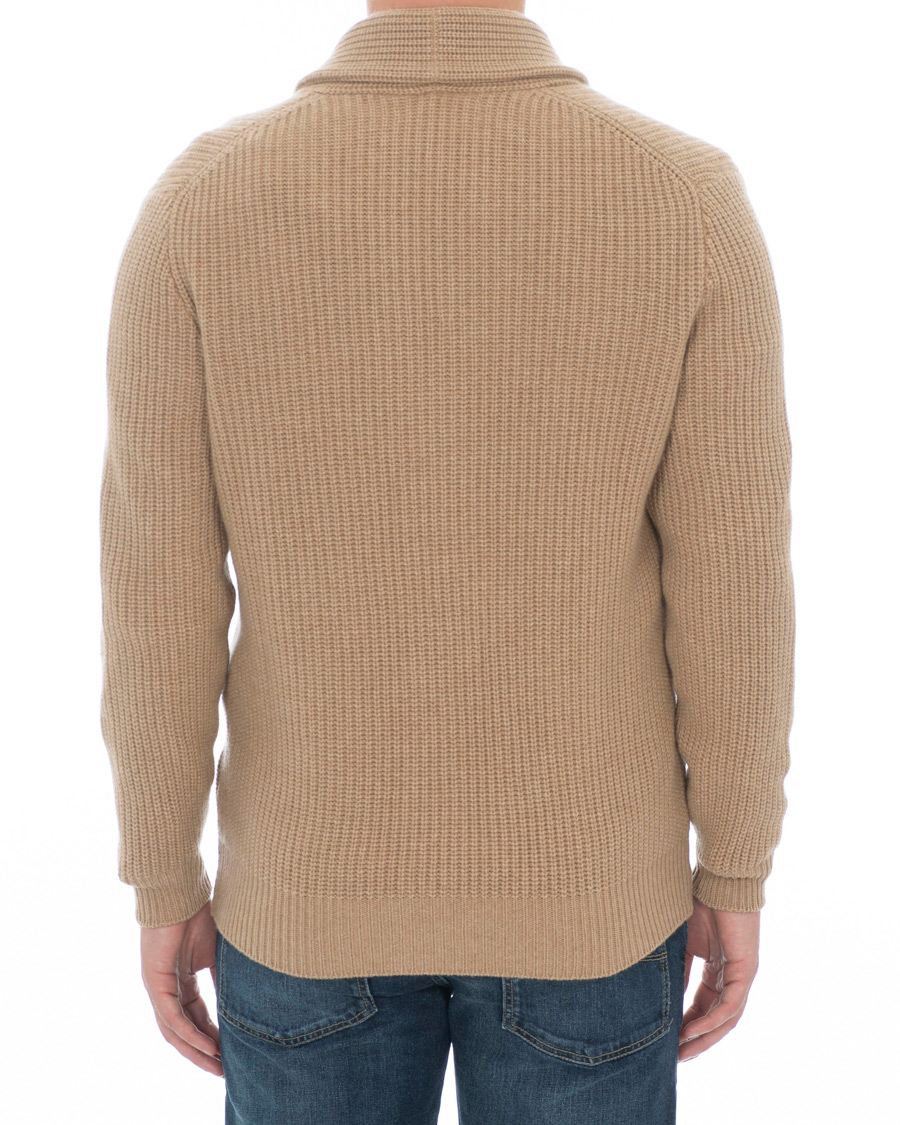 Herr | Tröjor | Brunello Cucinelli | Cashmere Blend Shawl Collar Cardigan Camel