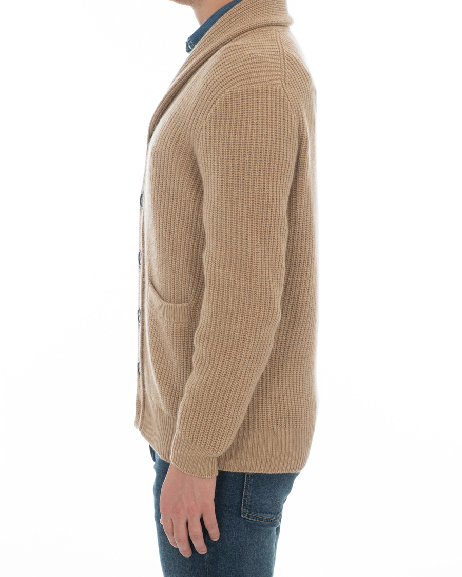 Herr | Tröjor | Brunello Cucinelli | Cashmere Blend Shawl Collar Cardigan Camel