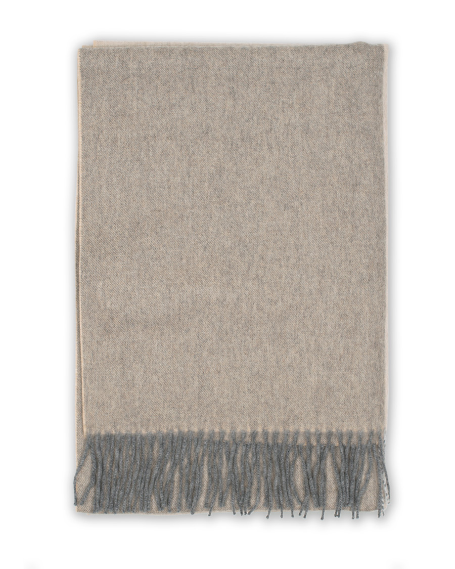 Herr | Begg & Co Jura Lambswool/Angora Scarf Duo Natural Greige | Begg & Co | Jura Lambswool/Angora Scarf Duo Natural Greige