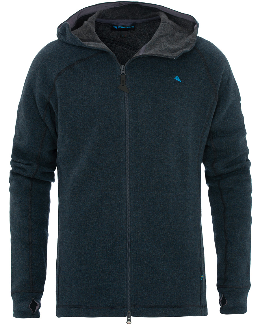 Herr | Tröjor | Klättermusen | Balder Thermal Mid-Layer Hoodie Storm Blue