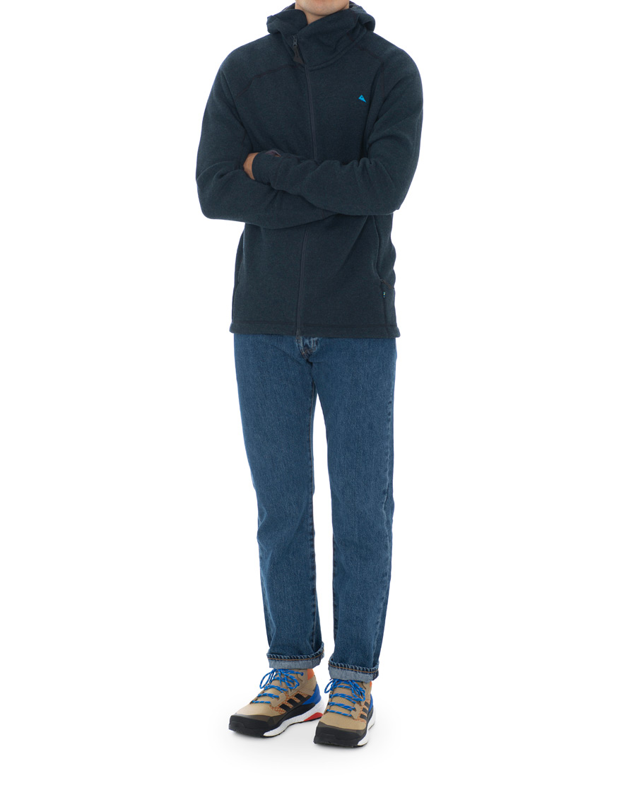 Herr | Tröjor | Klättermusen | Balder Thermal Mid-Layer Hoodie Storm Blue