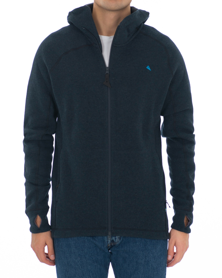 Herr | Tröjor | Klättermusen | Balder Thermal Mid-Layer Hoodie Storm Blue