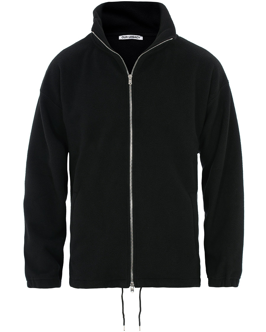Herr | Tröjor | Our Legacy | Zip Funnel Fleece Jacket Black