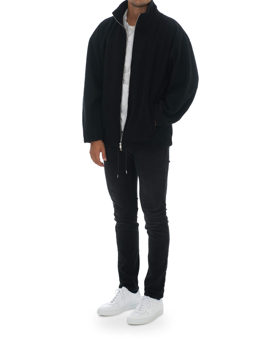 Herr | Tröjor | Our Legacy | Zip Funnel Fleece Jacket Black