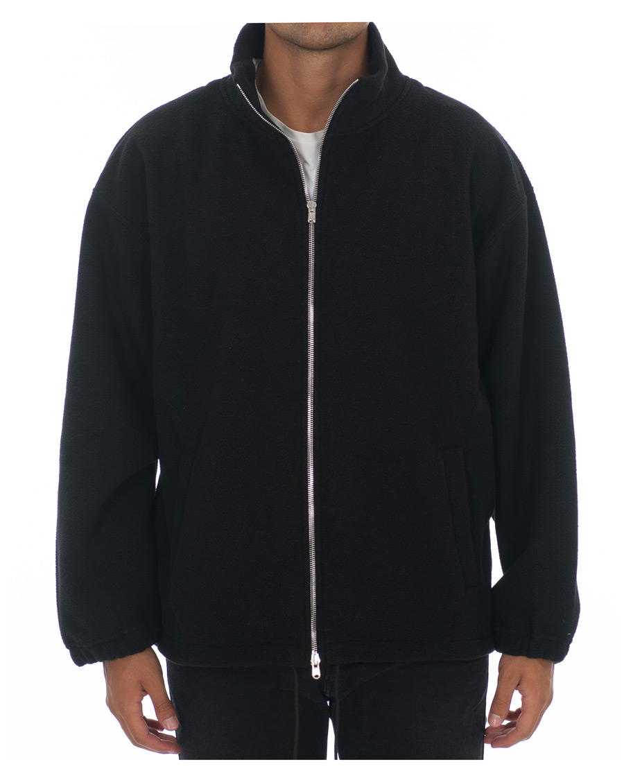 Herr | Tröjor | Our Legacy | Zip Funnel Fleece Jacket Black