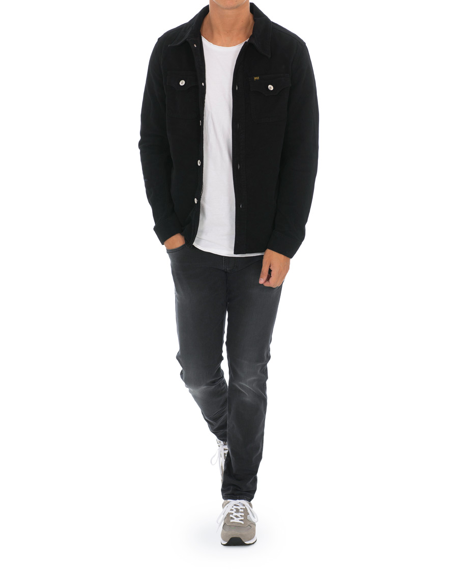 Herr | Jackor | Tiger of Sweden Jeans | Get Moleskin Denim Jacket Black