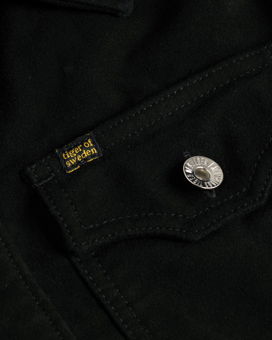 Herr | Jackor | Tiger of Sweden Jeans | Get Moleskin Denim Jacket Black