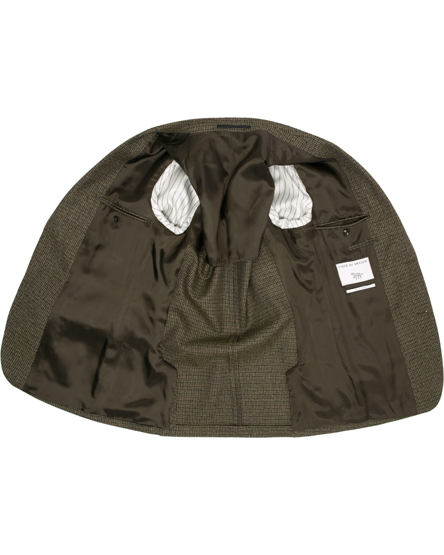 Herr | Kavajer | Tiger of Sweden | Josef Checked Wool Blazer Brown