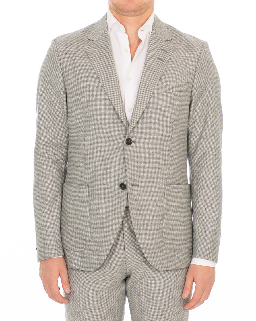 Herr | Kavajer | Tiger of Sweden | Jamot Houndstooth Brushed Wool Suit Blazer Grey