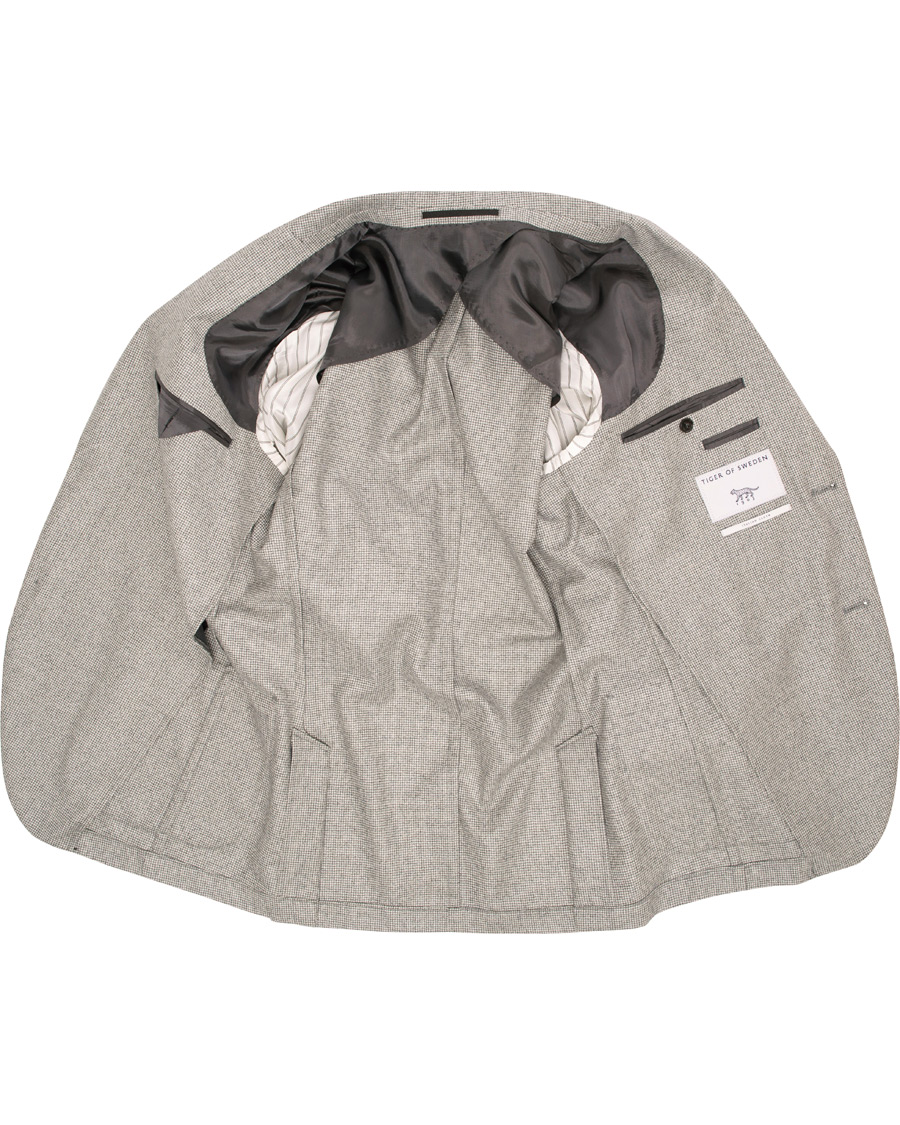 Herr | Kavajer | Tiger of Sweden | Jamot Houndstooth Brushed Wool Suit Blazer Grey