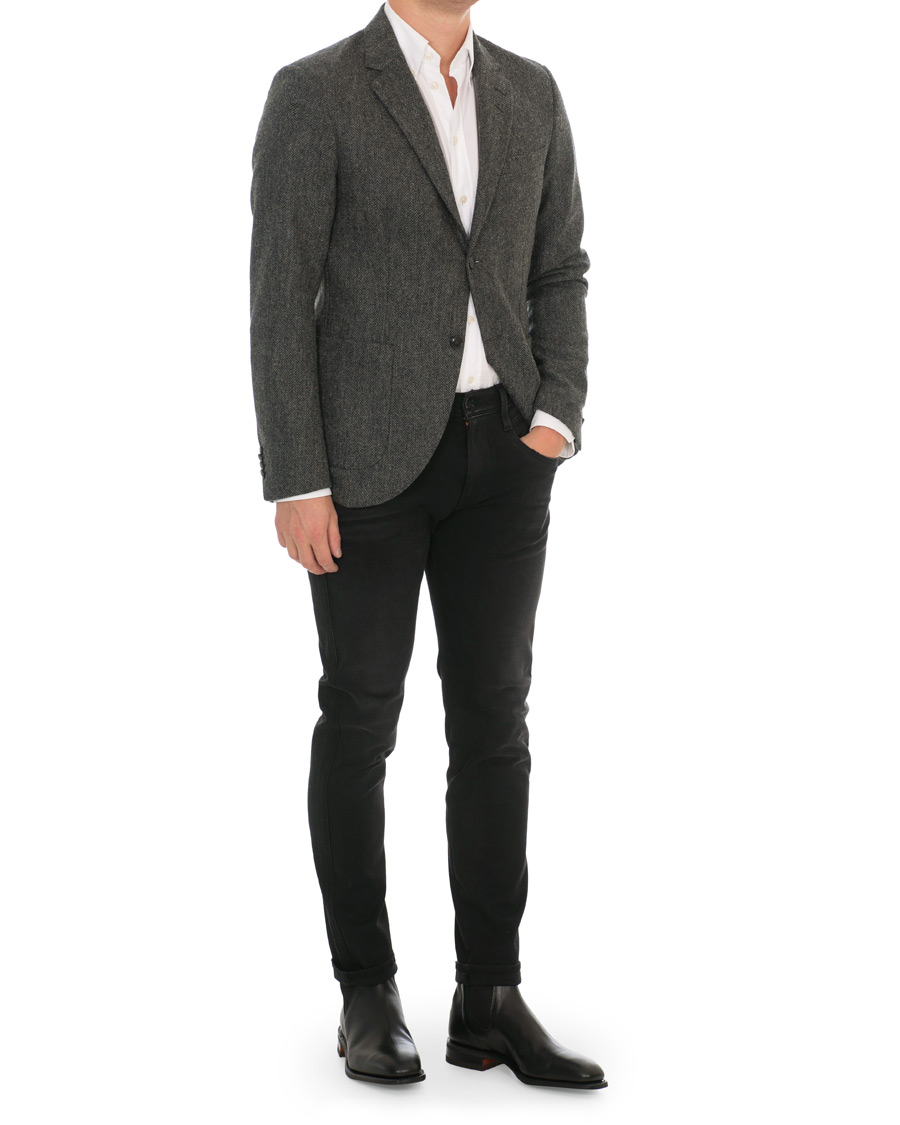 Herr | Kavajer | Tiger of Sweden | Jamot Half Lined Structured Wool Blazer Grey Melange
