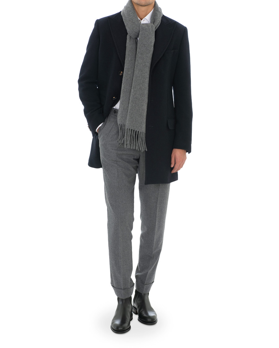 Herr | Tiger of Sweden Berg Wool/Cashmere Scarf Grey | Tiger of Sweden | Berg Wool/Cashmere Scarf Grey