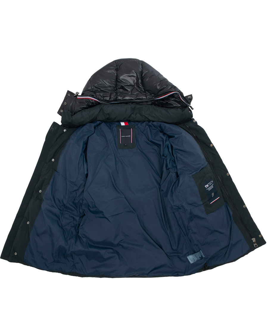 Herr | Jackor | Tommy Hilfiger | Hooded Bomber Down Jacket Jet Black