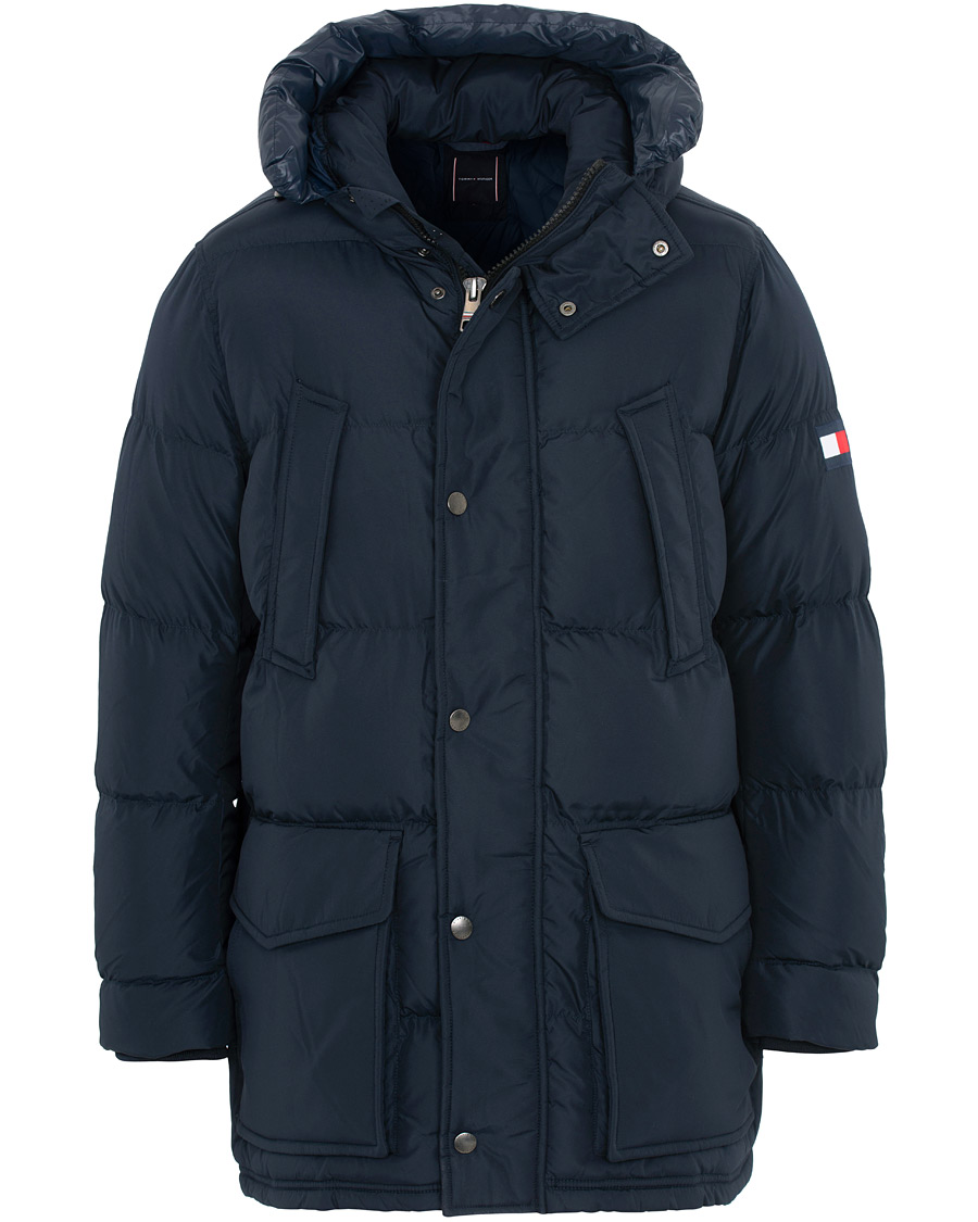 Herr | Jackor | Tommy Hilfiger | Hooded Down Parka Sky Captain