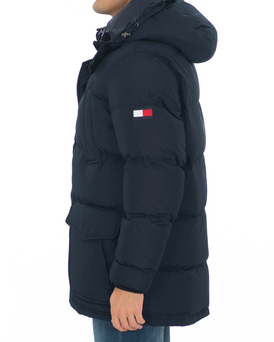 Herr | Jackor | Tommy Hilfiger | Hooded Down Parka Sky Captain