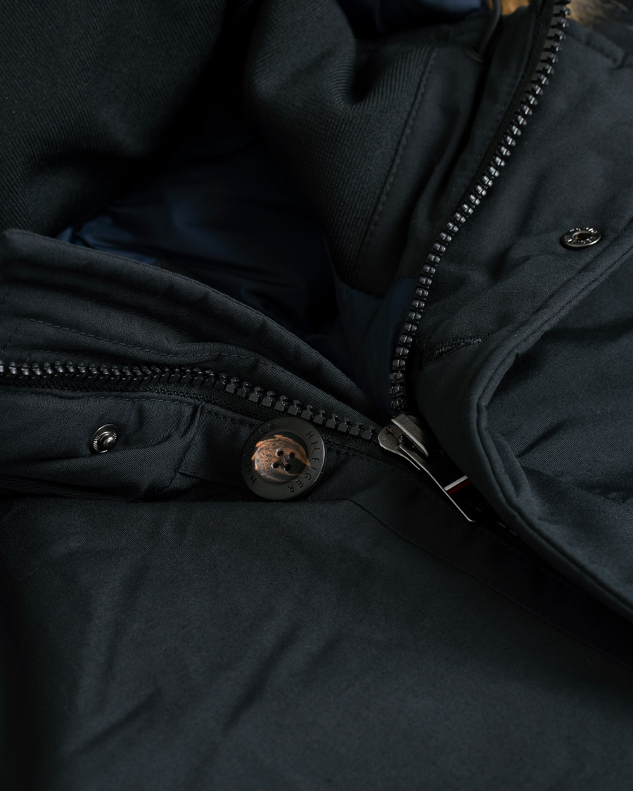 Herr | Jackor | Tommy Hilfiger | Hampton Down Fake Fur Parka Jet Black