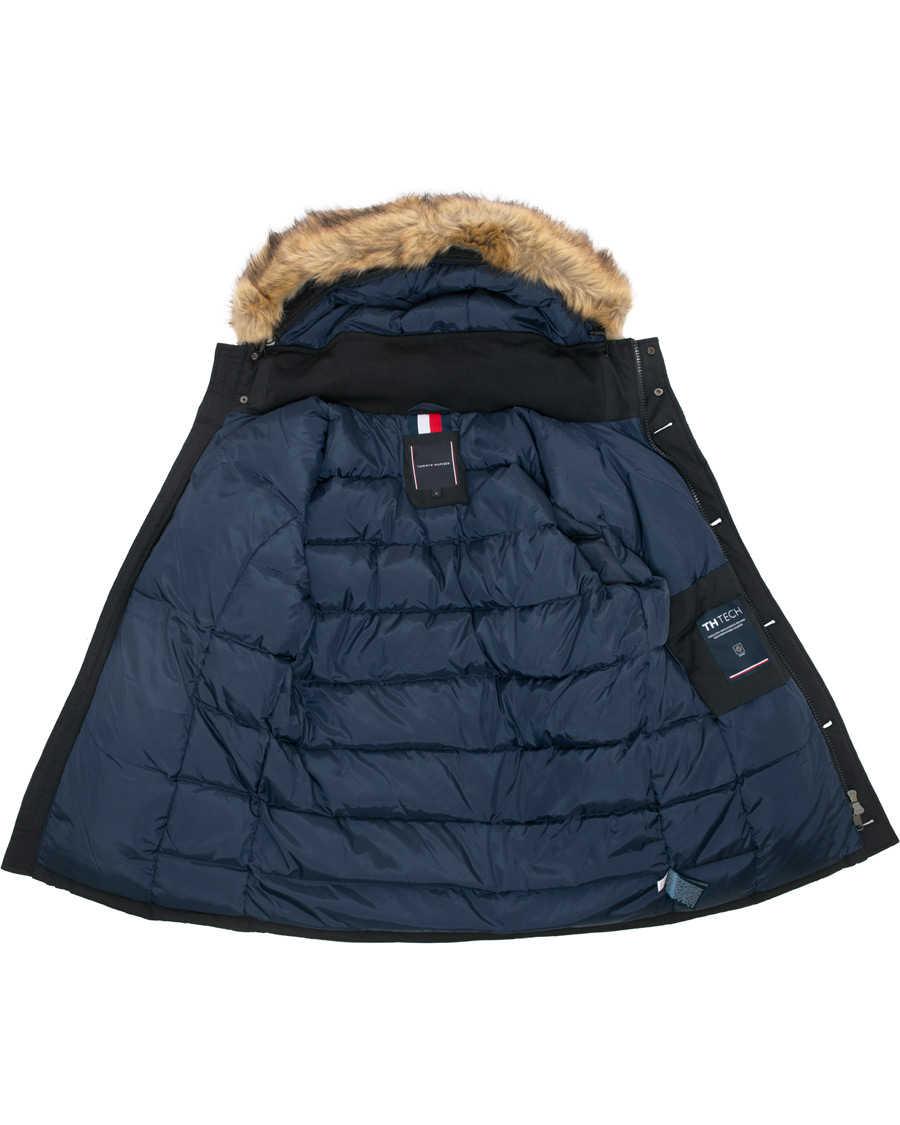 Herr | Jackor | Tommy Hilfiger | Hampton Down Fake Fur Parka Jet Black