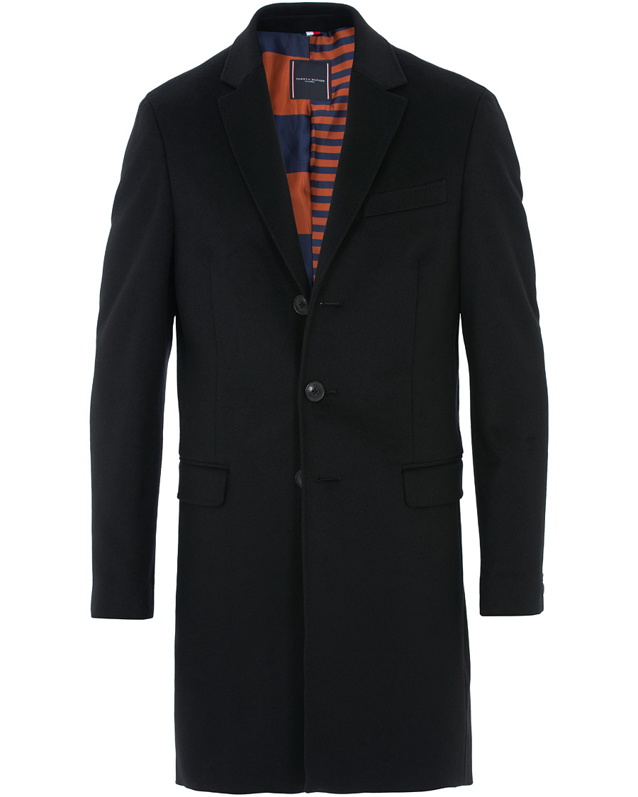 Herr | Jackor | Tommy Hilfiger | Chestfield Wool Coat Black