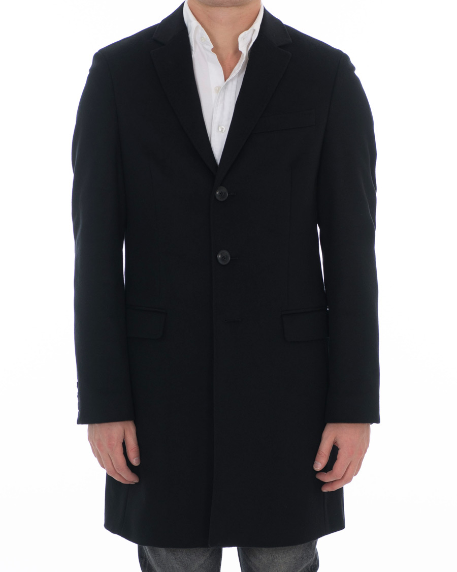 Herr | Jackor | Tommy Hilfiger | Chestfield Wool Coat Black