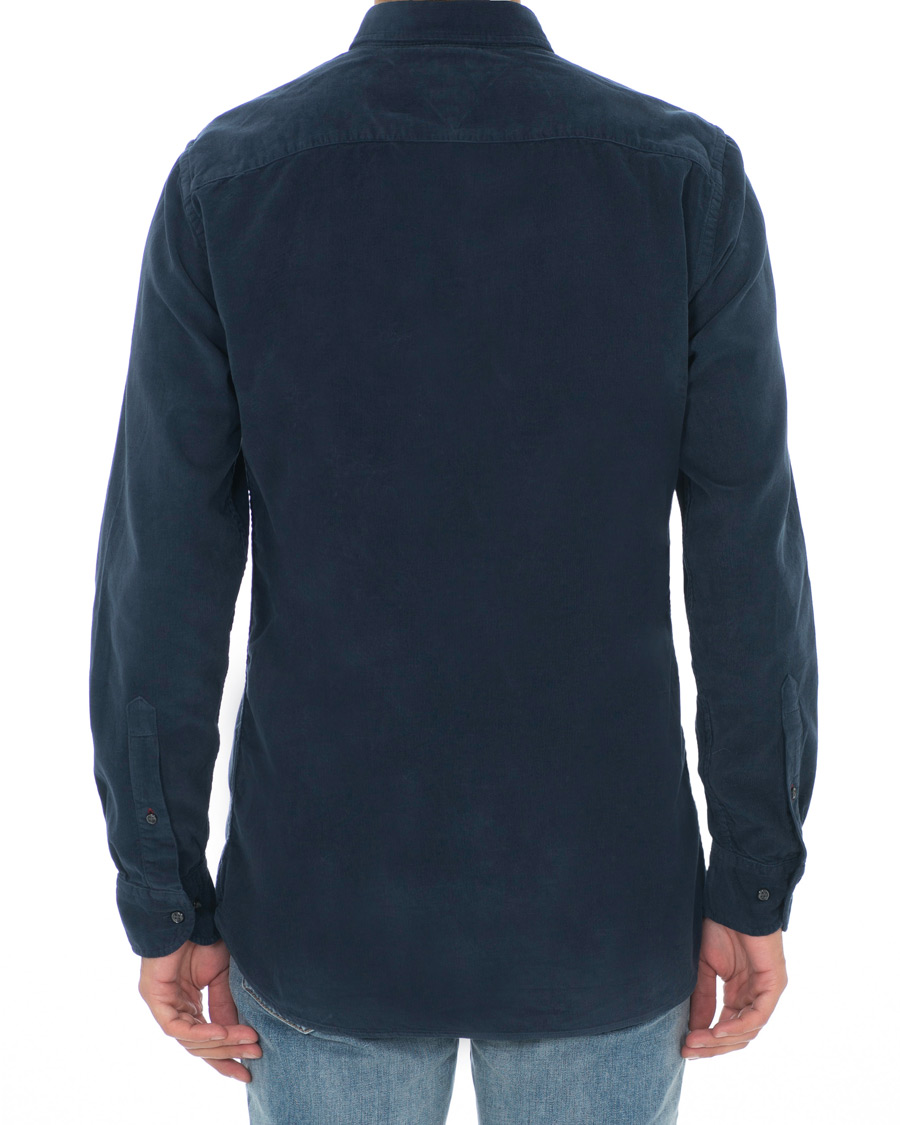 Herr | Skjortor | Tommy Hilfiger | Garment Dyed Corduroy Shirt Navy