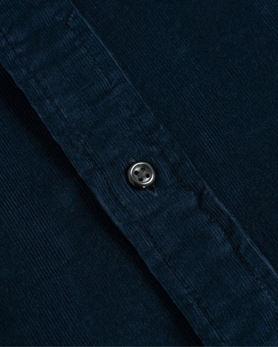 Herr | Skjortor | Tommy Hilfiger | Garment Dyed Corduroy Shirt Navy