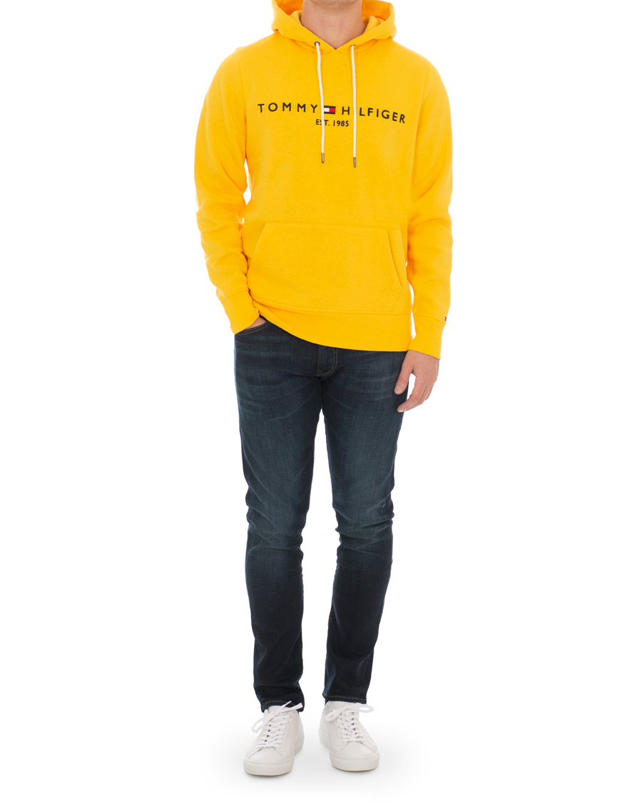 Herr | Tröjor | Tommy Hilfiger | Logo Hoodie Spectra Yellow