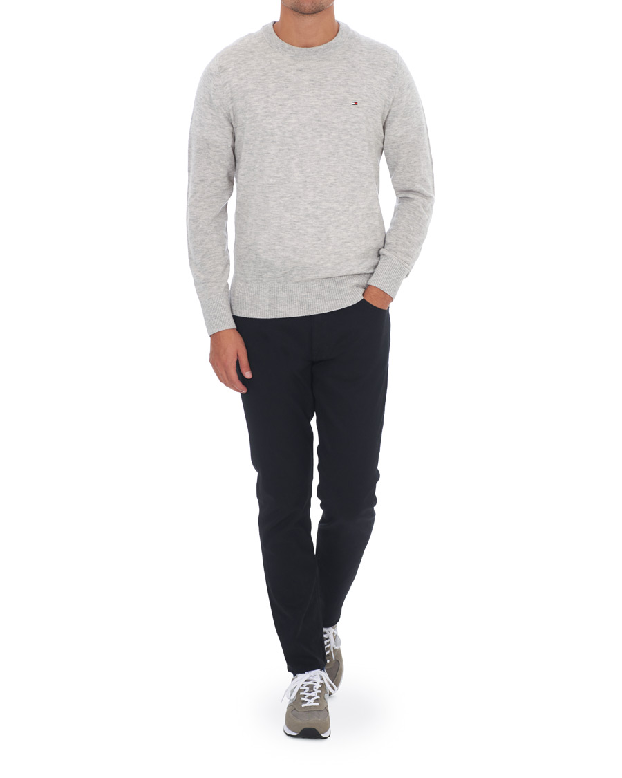 Herr | Tröjor | Tommy Hilfiger | Lambswool Crew Neck Cloud Heather