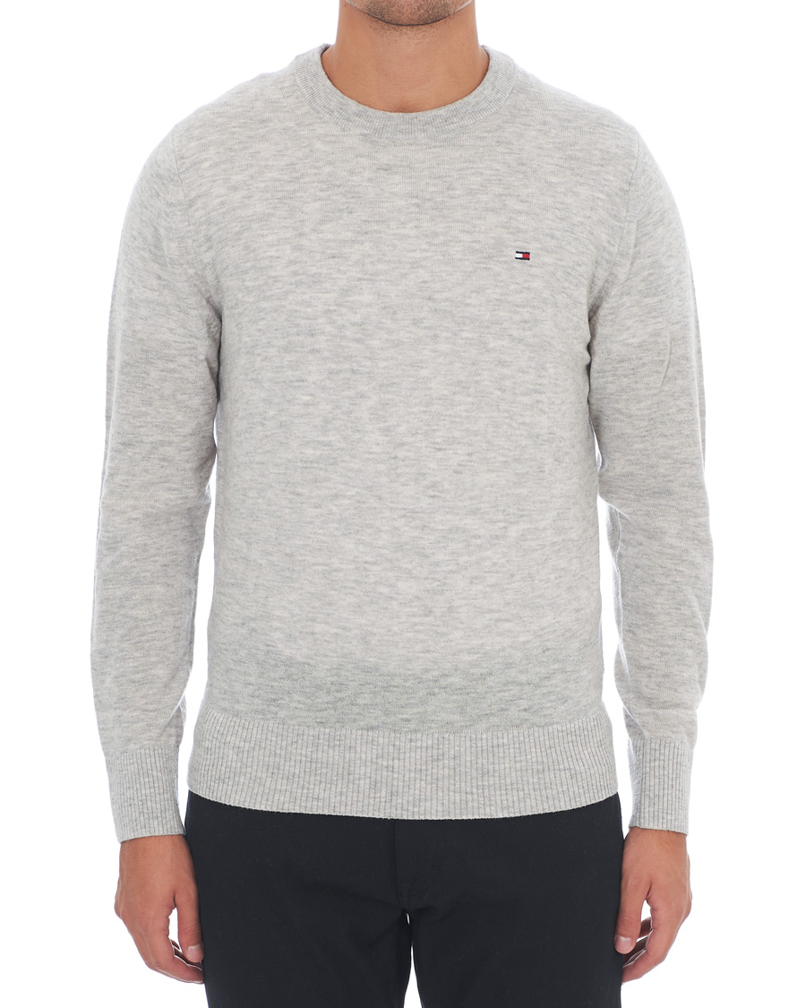 Herr | Tröjor | Tommy Hilfiger | Lambswool Crew Neck Cloud Heather