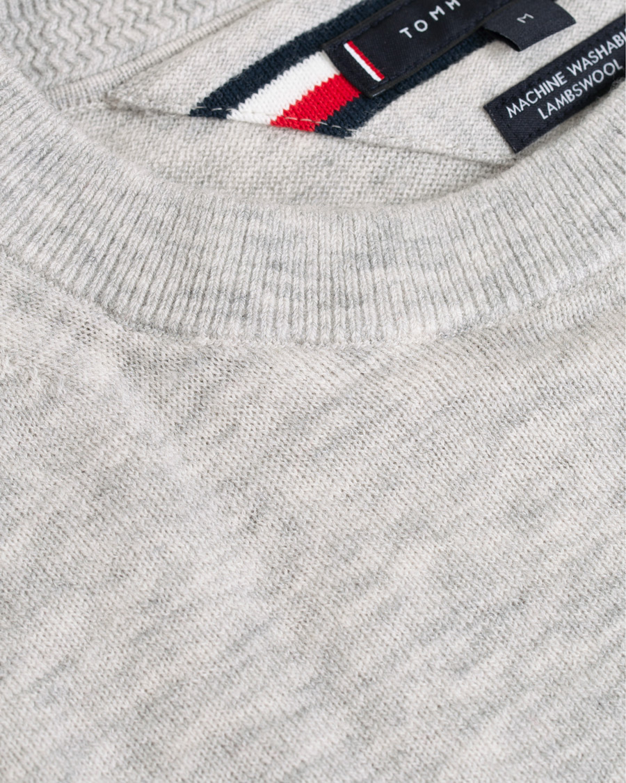Herr | Tröjor | Tommy Hilfiger | Lambswool Crew Neck Cloud Heather