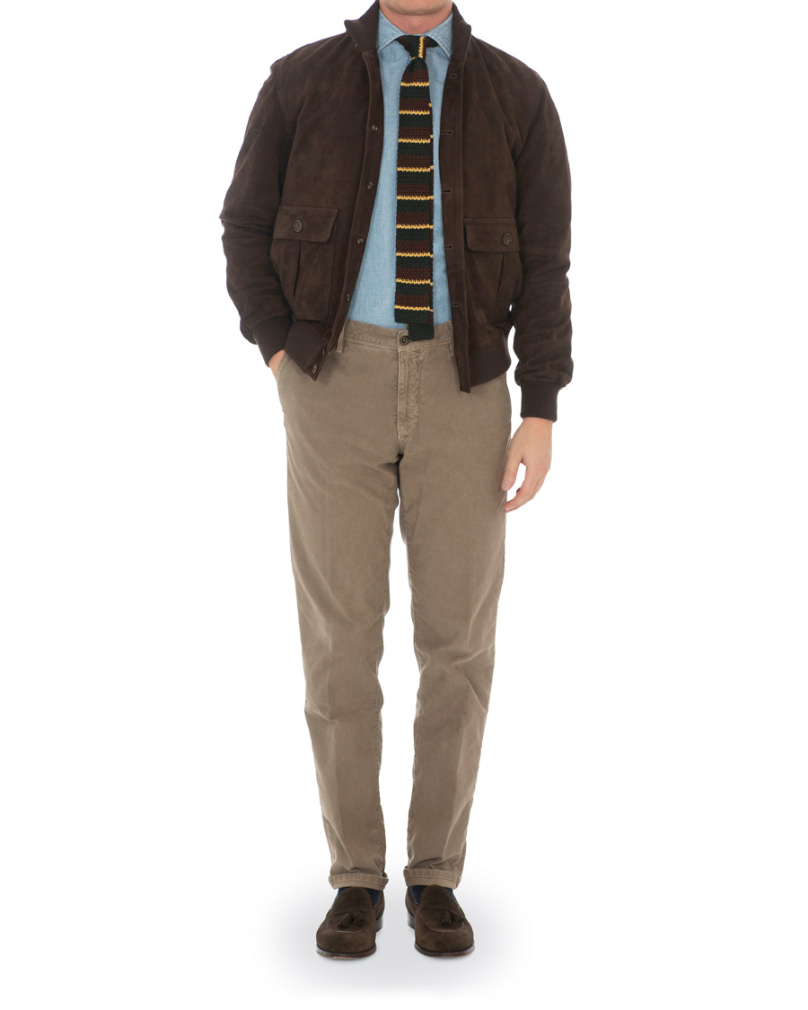 Herr | Jackor | Valstar | Valstarino Suede Jacket Dark Brown