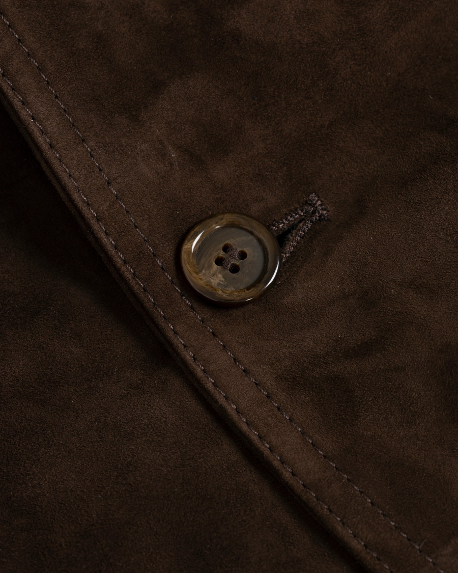 Herr | Jackor | Valstar | Valstarino Suede Jacket Dark Brown