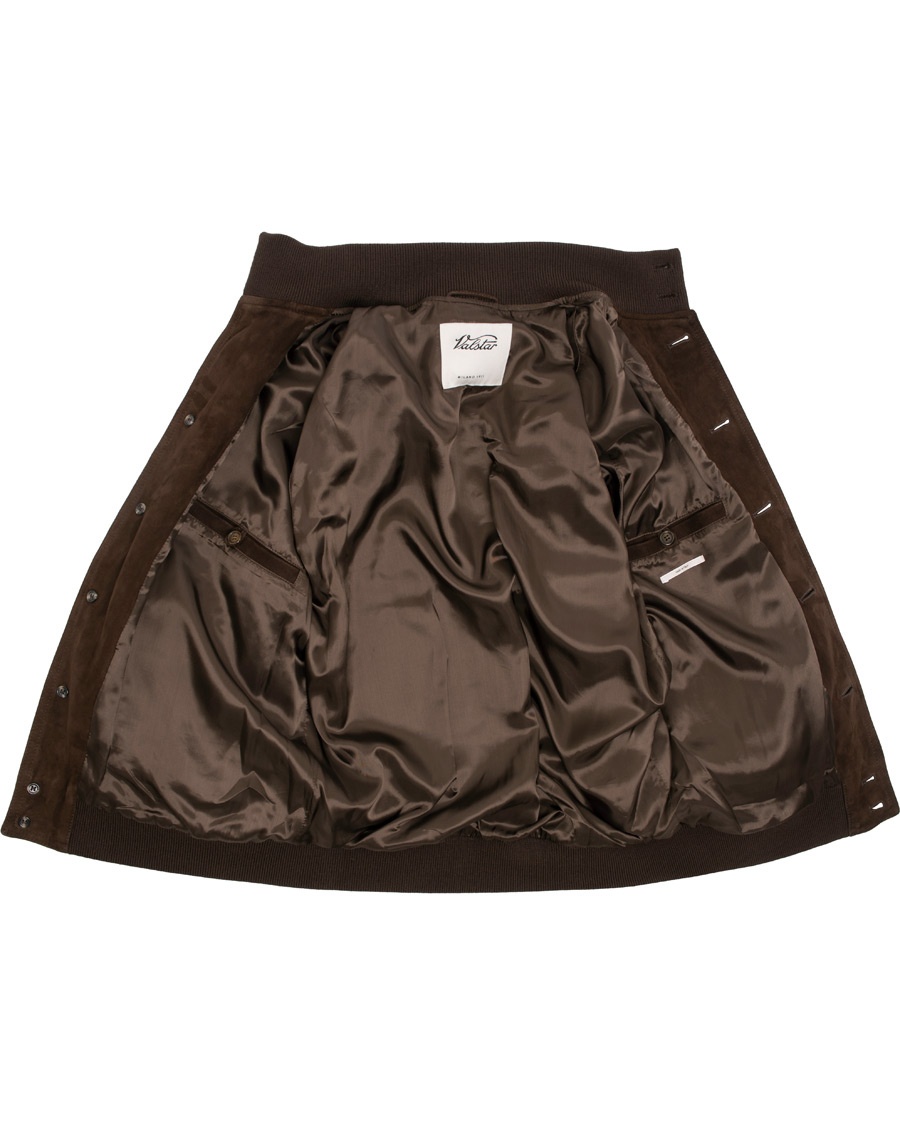 Herr | Jackor | Valstar | Valstarino Suede Jacket Dark Brown