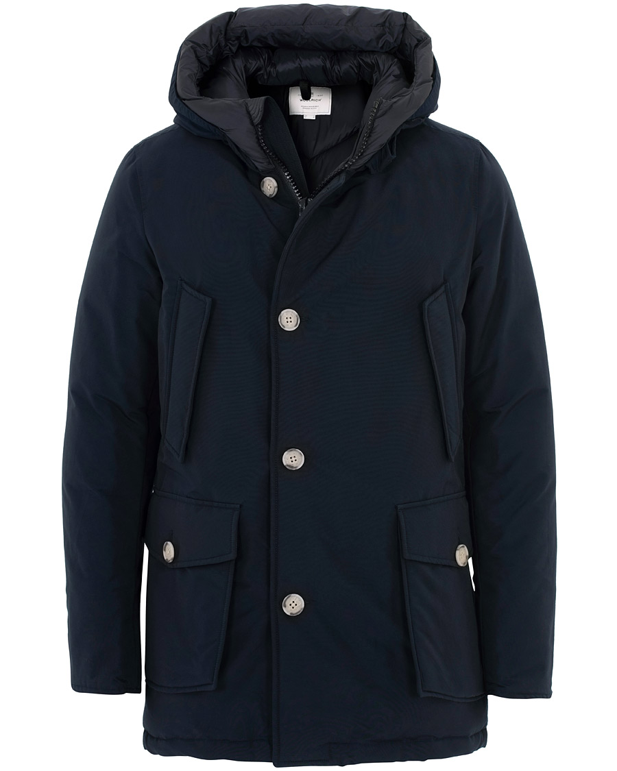 Herr | Jackor | Woolrich | Arctic Parka No Fur Melton Blue