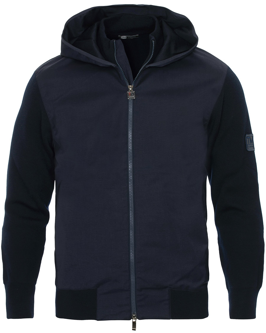 Herr | Jackor | Z Zegna | Techmerino Hybrid Hooded Jacket Navy