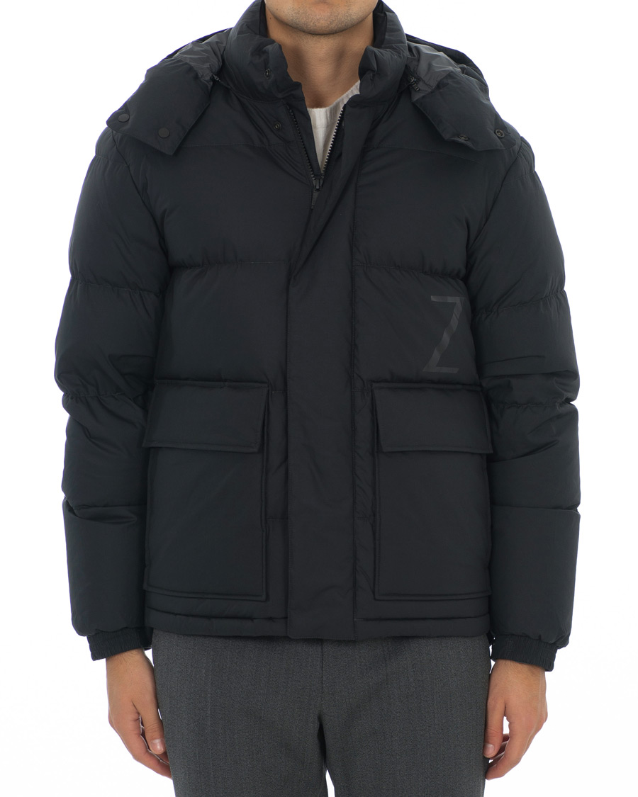 Herr | Jackor | Z Zegna | Techno Cotton Ultra Down Jacket Black